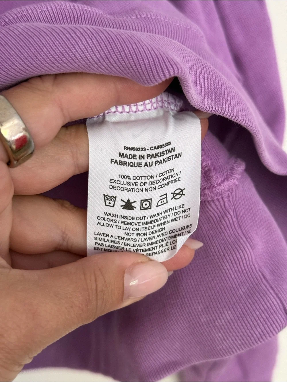 Nike Lavender Cropped Hoodie Sweatshirt